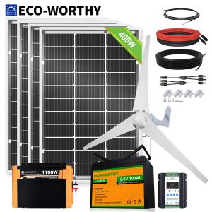 ECO-WORTHY 1000W Wind Turbine & Solar Panel Kit
