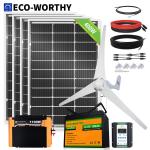ECO-WORTHY 1000W Wind Turbine & Solar Panel Kit