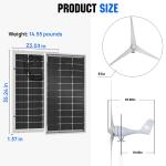 ECO-WORTHY 1000W Wind Turbine & Solar Panel Kit