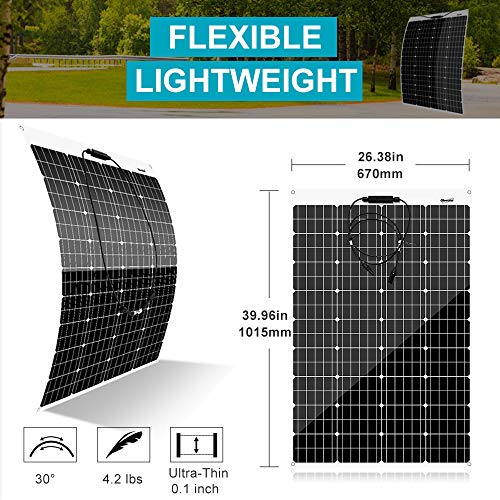 600W Flexible Solar Panel + 400W Wind Turbine Kit