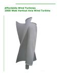 2kW Vertical Axis Wind Turbine for Home Use