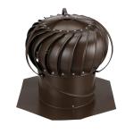 12-Inch Brown Aluminum Wind Turbine for Home