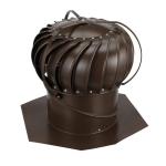 12-Inch Brown Aluminum Wind Turbine for Home