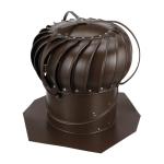 12-Inch Brown Aluminum Wind Turbine for Home