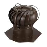 12-Inch Brown Aluminum Wind Turbine for Home