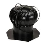 12" Black Aluminum Wind Turbine with Bracing