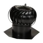 12" Black Aluminum Wind Turbine with Bracing