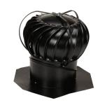 12" Black Aluminum Wind Turbine with Bracing