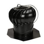 14" Black Aluminum Wind Turbine with Brace