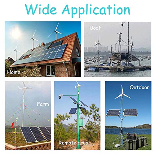 1000W Wind Turbine Generator Kit + Solar Panels + Inverter