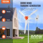 VEVOR 800W Home Wind Turbine Generator Kit