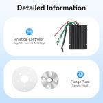 600W 5-Blade Vertical Axis Wind Turbine Kit, 24V