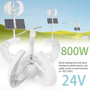 800W 24V Wind Turbine with 5 Blades
