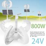 800W 24V Wind Turbine with 5 Blades