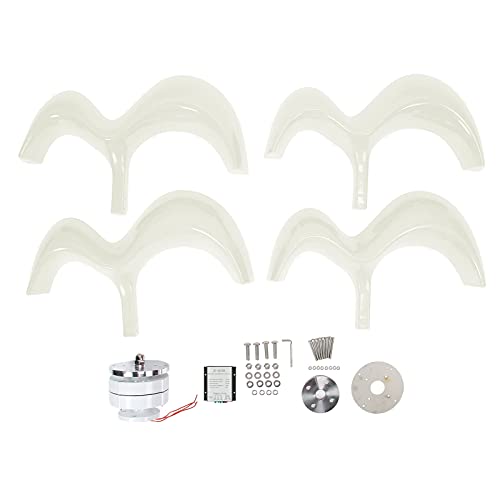 600W White Vertical Axis Wind Turbine Kit for Home