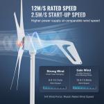 500W 12V Wind Turbine Generator Kit with Controller