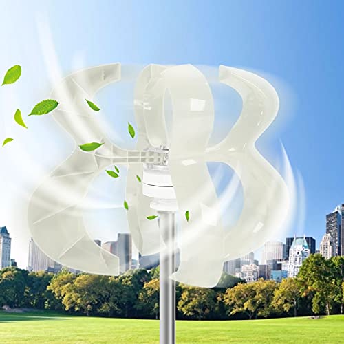 600W White Vertical Axis Wind Turbine Kit for Home