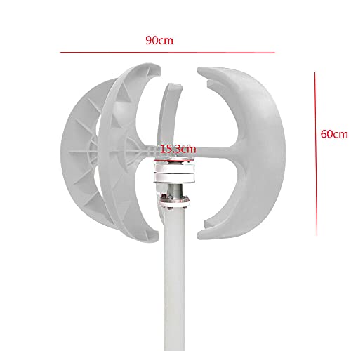 600W 5-Blade Vertical Axis Wind Turbine Kit, 24V