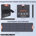 Portable 220W Waterproof Solar Panel for Power Stations