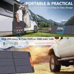 Portable 220W Waterproof Solar Panel for Power Stations