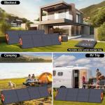 Portable 220W Waterproof Solar Panel for Power Stations