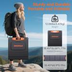 Portable 120W Solar Panel Charger for Power Stations