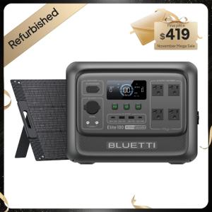 BLUETTI Elite 100 V2 Power Station & Solar Kit