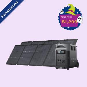 EcoFlow DELTA Pro Solar Generator and Panel Kit
