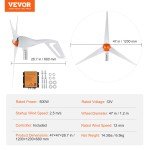 VEVOR 500W Home Wind Turbine Kit