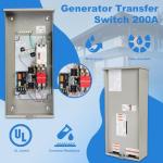 200 Amp Automatic Transfer Switch for Generators