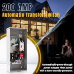 200 Amp Automatic Transfer Switch for Generators