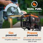 Generac 7500-Watt Dual-Fuel Portable Generator