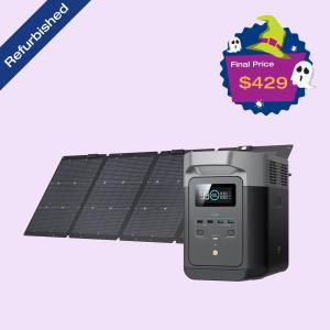 EcoFlow DELTA 2 Solar Generator with Solar Panel