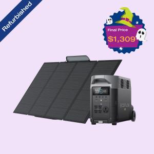 EcoFlow DELTA Pro 3600Wh Solar Generator with Panel