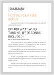 DIY 400 Watt Wind Turbine Kit for Home