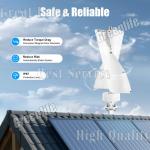 12V Vertical Wind Turbine 800W with Charge Controller