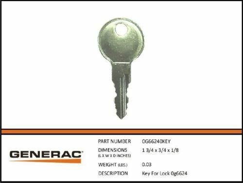 Generac Keys 0G66240KEY for 8kW-26kW Turbines