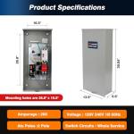 Yitrust 200 Amp Automatic Transfer Switch for Generators