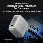 140W 4-Port Multi-Device USB-C Charger