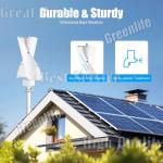 800W Vertical Axis Wind Turbine with Charge Controller