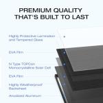 175W High-Efficiency Solar Panel for Home Use