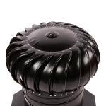 12" Dual-Bearing Black Wind Turbine for Home