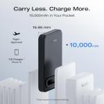 Magnetic Power Bank 10,000mAh for iPhone & USB-C