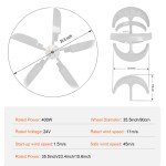 24V Vertical Wind Turbine Generator for Home