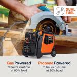 Generac 5,200-Watt Dual-Fuel Portable Inverter Generator