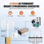 24V Vertical Wind Turbine Generator for Home