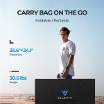 BLUETTI 350W Foldable Solar Panel for Home use