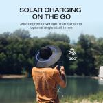 Solar Charging Power Hat with Dual USB Ports