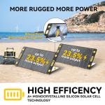 100W Portable Bend-Resistant Solar Panel for Outdoors