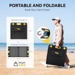 100W Portable Bend-Resistant Solar Panel for Outdoors